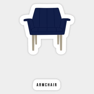 Modernist Armchair Sticker